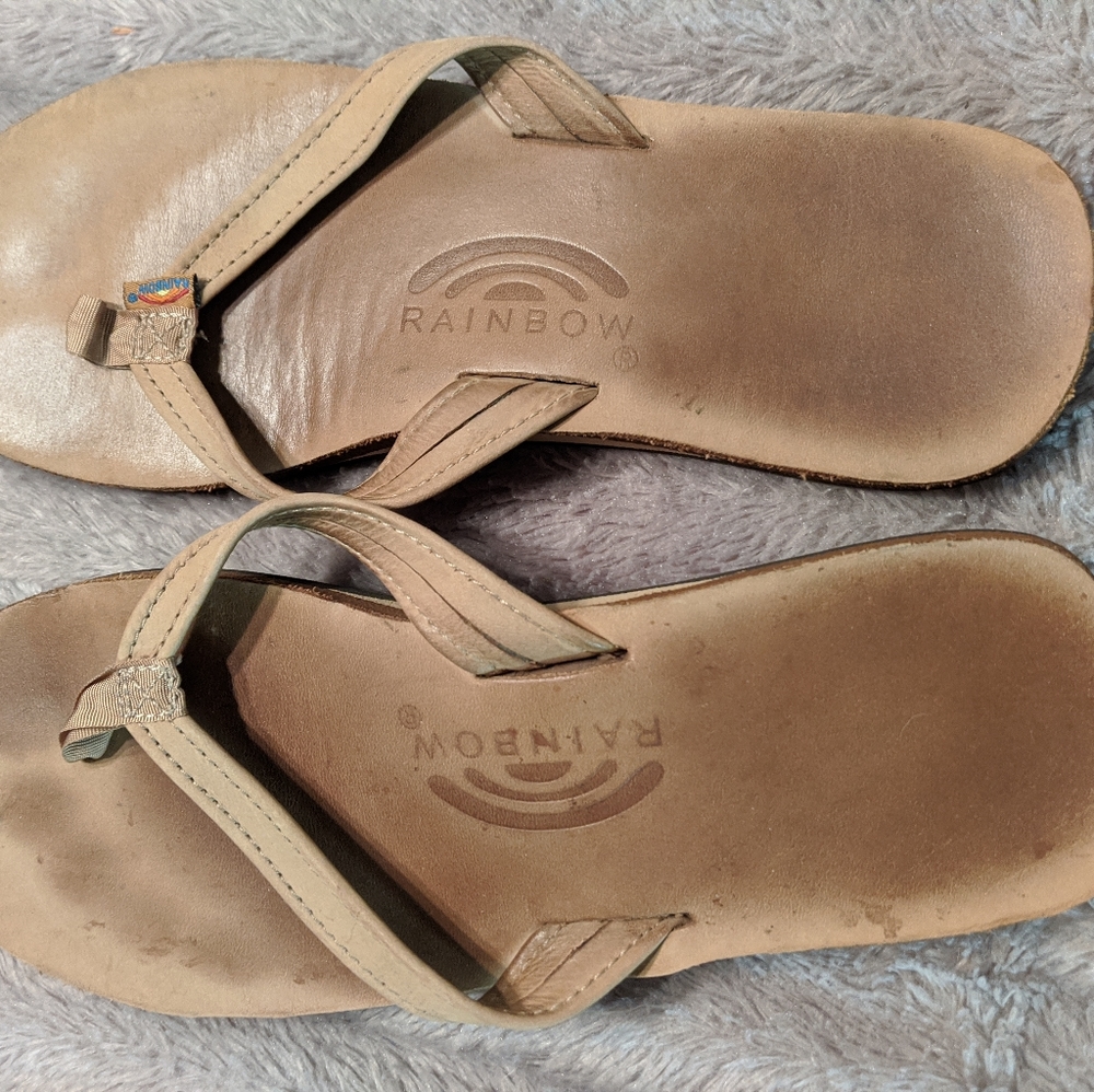 Rainbow Flip Flops